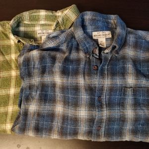 *Sold*Moose Creek flannel shirts